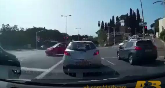 ДТП со школьником-водителем в Израиле: видео